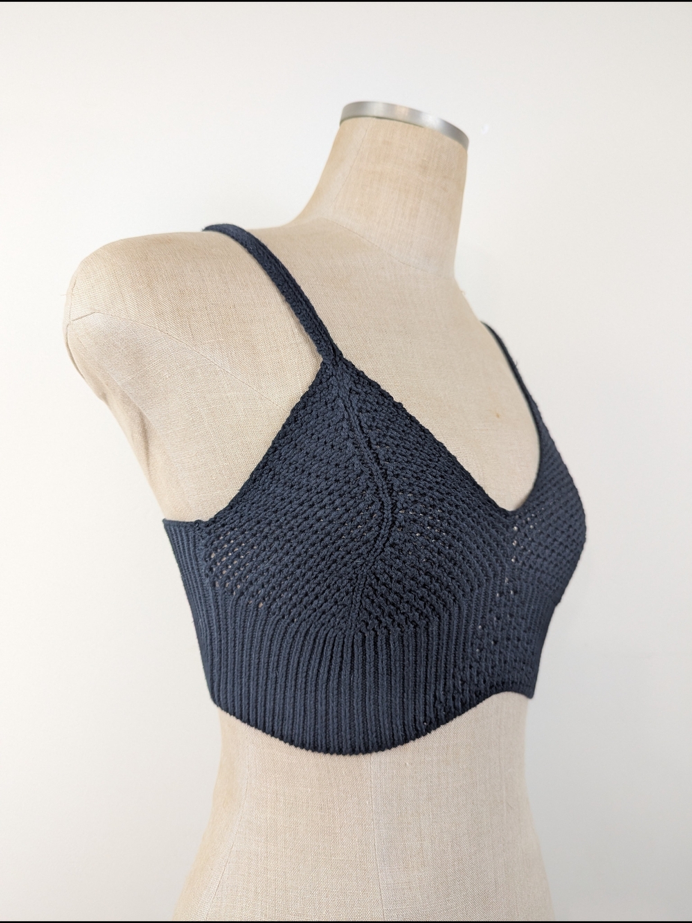 Free People Knit Bralette Large Intimately By Free People - Black